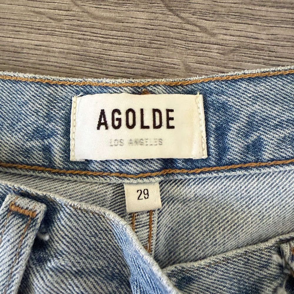 Agolde Pinch Waist High Rise Jeans Riptide - Picture 2 of 5